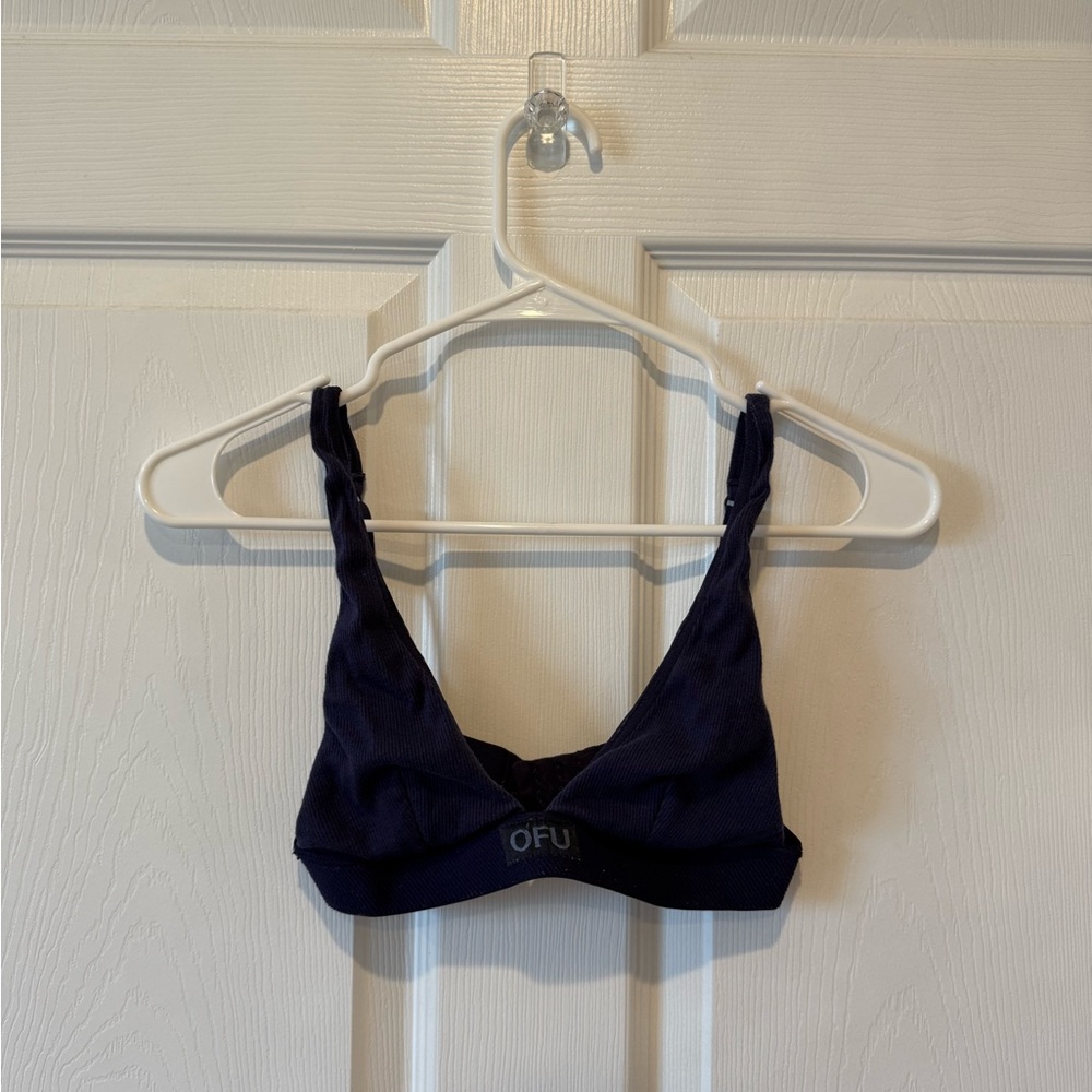 Urban Outfitters Deep Blue Triangle Bra